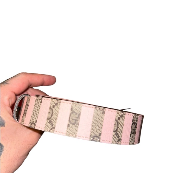 Gucci Pink and Brown Women's Belt size 65 - Picture 2 of 4